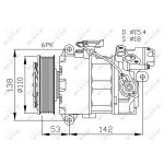 Compressor airconditioning NRF KLIMA NRF 32463