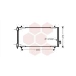 Condensator, airconditioning VAN WEZEL 40005301