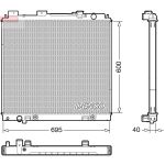 Raffreddatore motore DENSO DRM46068