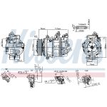Airconditioning compressor NISSENS 890754