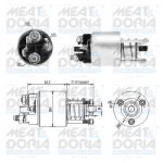 Interruptor solenoide, motor de arranque MEAT & DORIA 46281