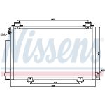 Condensator, airconditioning NISSENS 94590