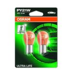 Glühlampe Sekundär OSRAM PY21W Ultra Life 12V/21W, 2 Stück