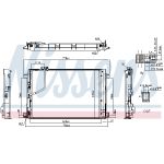 Condensador, sistema de ar condicionado NISSENS 941293