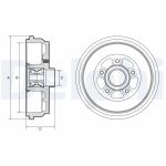 Bremstrommel DELPHI BFR656