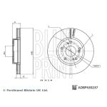 Jarrulevy BLUE PRINT ADBP430237, 1 Kappale