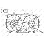 Ventilador, refrigeración del motor NRF 47048