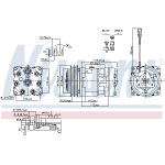 Airconditioning compressor NISSENS 890336