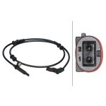 Sensor do ABS traseiro, direito HELLA 6PU 012 679-481