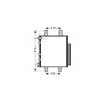 Condensator, airconditioning AVA COOLING DU5063D