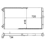 Radiator, motorkoeling BEHR MAHLE CR 829 000S