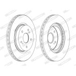 Bremsscheiben FERODO DDF1635C vorne, belüftet, 2 Stück
