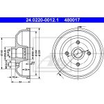 Bremstrommel ATE 24.0220-0012.1