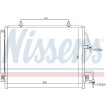 Condensator, airconditioning NISSENS 940166