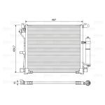 Condensator, airconditioning VALEO 822579