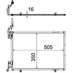 Condensator, airconditioning MAHLE AC 579 000P