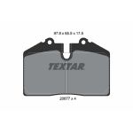 Set di pastiglie freno TEXTAR 2087702, anteriore, posteriore