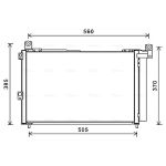 Condensator, airconditioning AVA COOLING FDA5486D