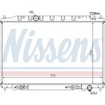 Radiador, refrigeración del motor NISSENS 68712