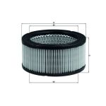 Filtro de aire KNECHT LX 213