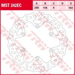 Disque de frein TRW MST242EC, 1 Pièce