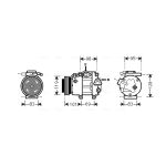 Klimakompressor AVA COOLING HYK237