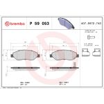 Levyjarrun jarrupalasarja BREMBO P 59 053