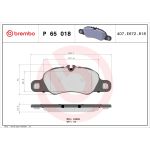 Bromsbeläggssats, skivbroms BREMBO P 65 018