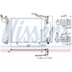 Condensatore, impianto di climatizzazione NISSENS 940528