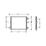 Condensator, airconditioning AVA COOLING HY5062