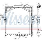 Kühler, Motorkühlung NISSENS 65467A