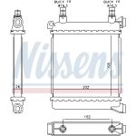Radiador, refrigeración de motor NISSENS 60862