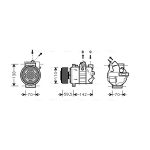 Compresor, aire acondicionado AVA COOLING VNK220