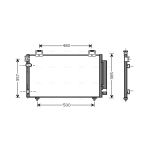 Condensatore, impianto di climatizzazione AVA COOLING TO5392D