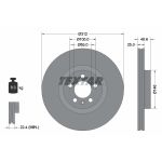 Disco de freno TEXTAR 92303303 frente, ventilado, 1 pieza