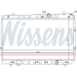 Radiador, refrigeración del motor NISSENS 66680