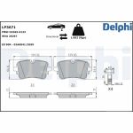 Bromsbeläggssats, skivbroms DELPHI LP3671