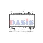 Arrefecedor do motor AKS DASIS 560013N