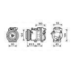 Klimakompressor AVA COOLING HYAK238