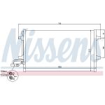 Condensatore, impianto di climatizzazione NISSENS NIS 940154