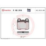 Bromsbeläggssats, skivbroms BREMBO P 59 018