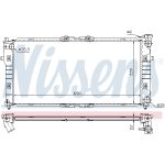 Radiador, refrigeración de motor NISSENS 62392A