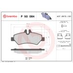 Bromsbeläggssats BREMBO P 50 084, bak