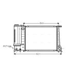 Radiador de motor AVA COOLING BW2135