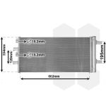 Condensator, airconditioning VAN WEZEL 06015702