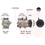 Klimakompressor VAN WEZEL 8200K215