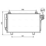 Condensator, airconditioning AVA COOLING MZ5260D