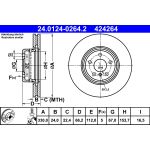 Bremsscheibe ATE 24.0124-0264.2