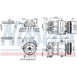 Compressor, airconditioning ** FIRST FIT ** NISSENS 89590
