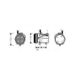 Klimakompressor AVA COOLING BWAK060